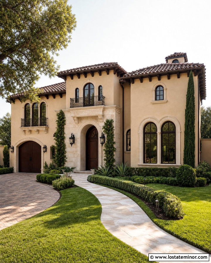 Sand House With Arched Bronze Windows - 30 Sand House Design With Window Frames Ideas