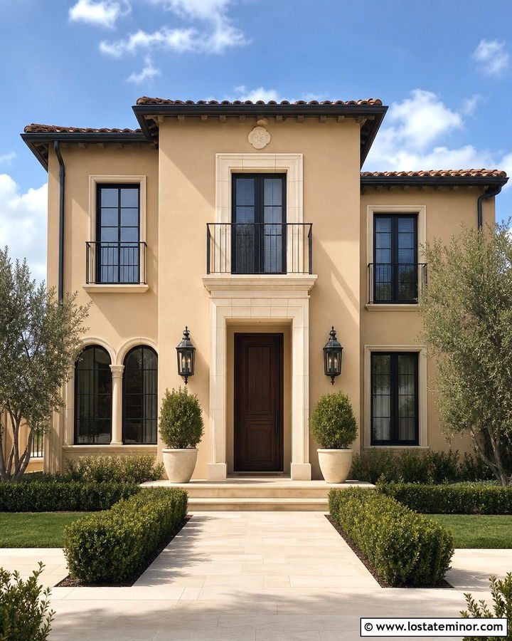 Sand House With Balcony Railings - 30 Sand House Design With Railings Ideas