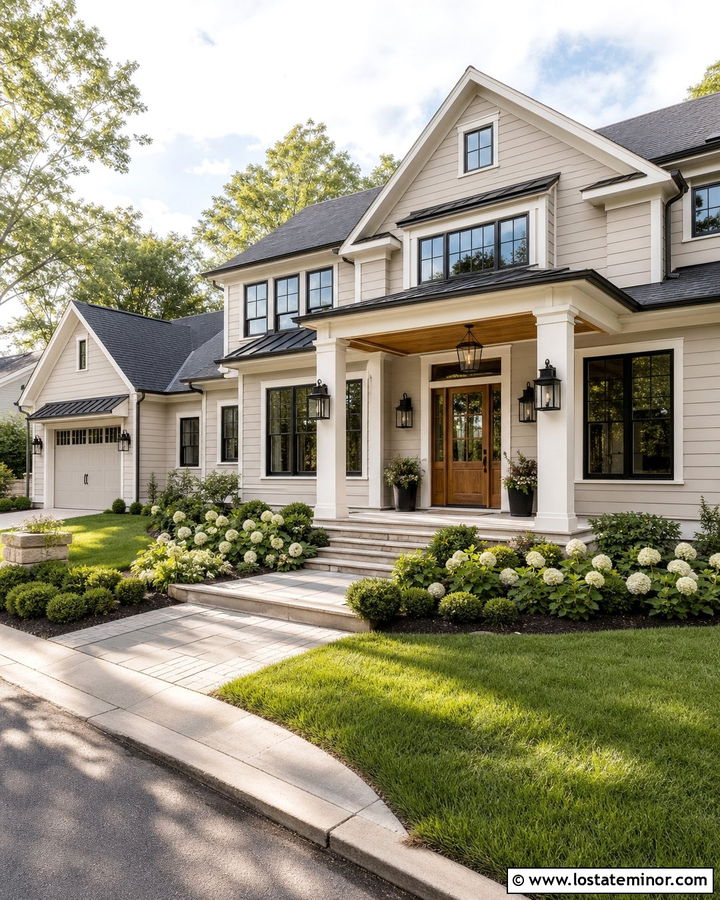 Sand House With Black Lantern Lighting - 30 Sand House Design With Lighting Ideas