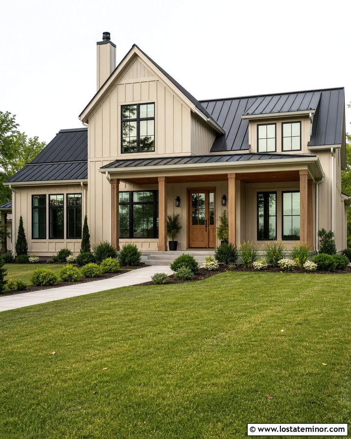 Sand House With Black Metal Roof - 30 Sand House Design With Roof Ideas
