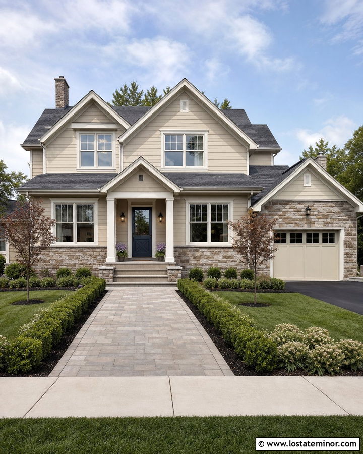 Sand House With Blue Dutch Door And Stone - 30 Sand House Design With Dutch Door Ideas