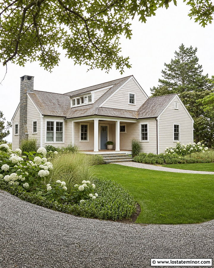 Sand House With Blue Front Door And Shingles - 30 Sand House Design With Shingles Ideas