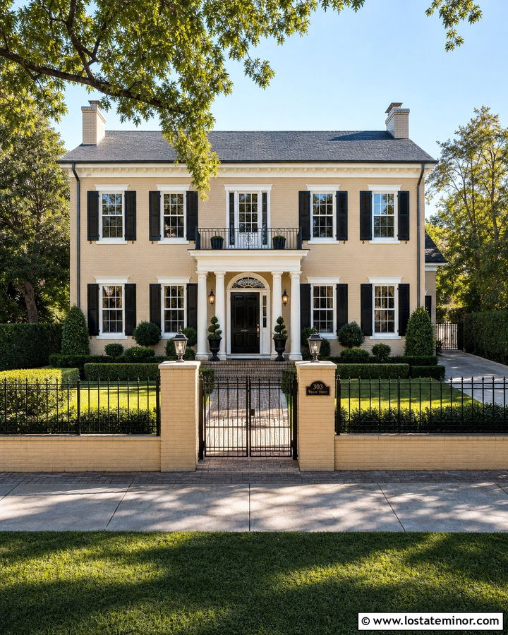 Sand House With Brick And Iron Fence - 30 Sand House Design With Fence Ideas