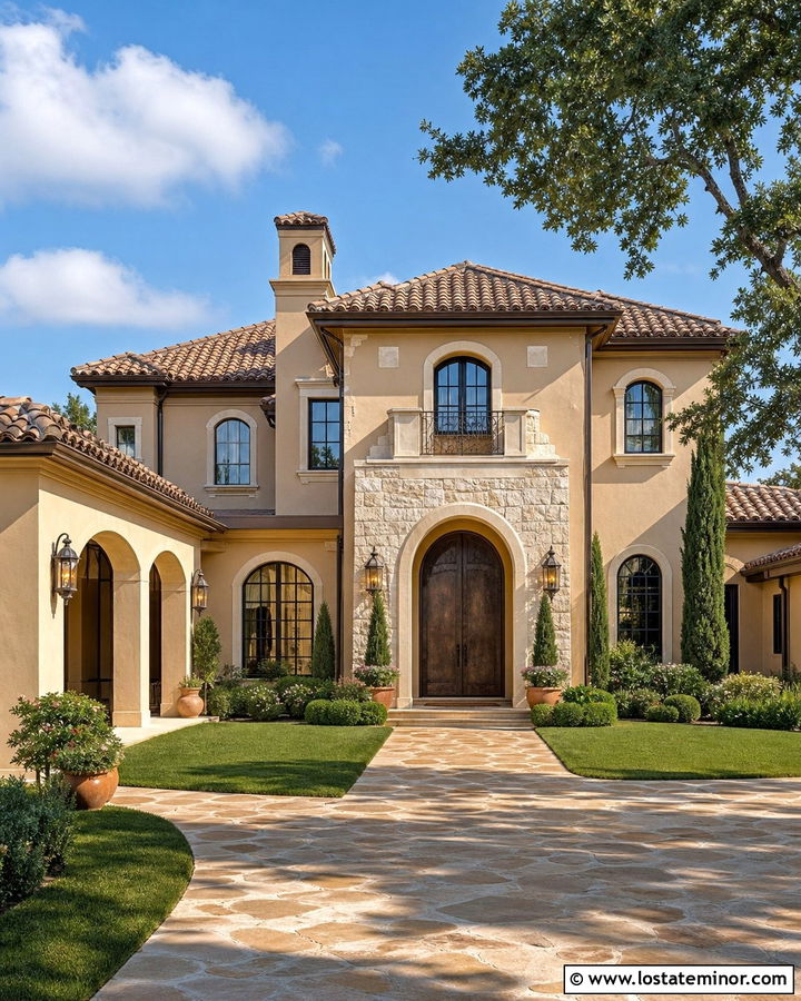Sand House With Bronze Entry Door - 30 Sand House Design With Entry Door Ideas
