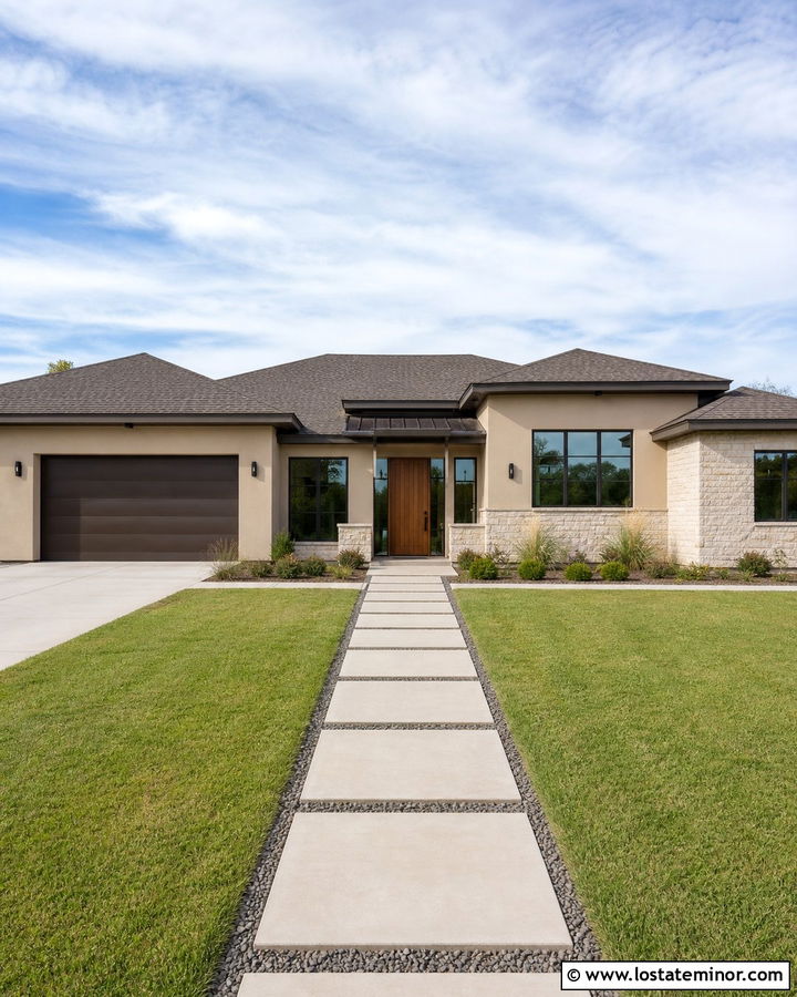 Sand House With Bronze Trim - 30 Sand House Design With Trim Ideas