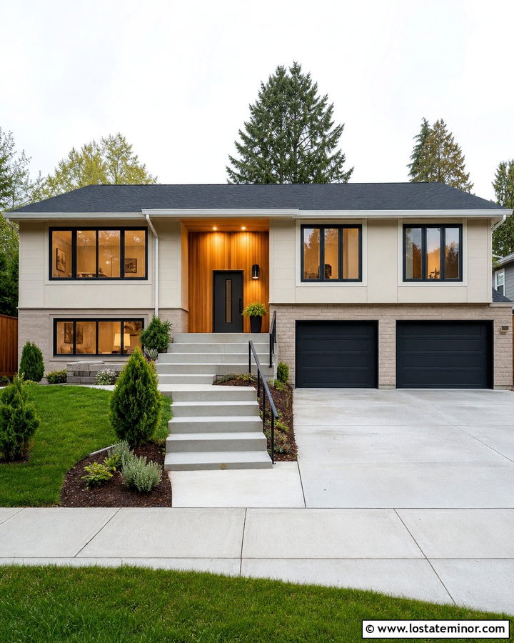 Sand House With Cedar Accent Lighting - 30 Sand House Design With Lighting Ideas