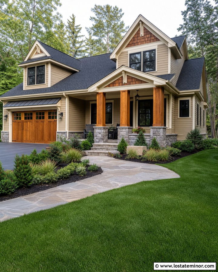 Sand House With Cedar Accents - 30 Sand House Design With Accents Ideas