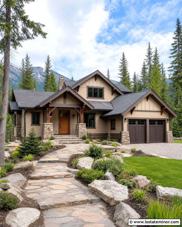 Sand House With Cedar Entry Door - 30 Sand House Design With Entry Door Ideas