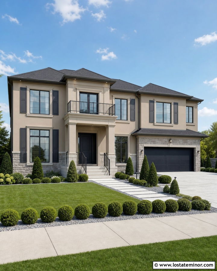 Sand House With Charcoal Shutters - 30 Sand House Design With Shutters Ideas