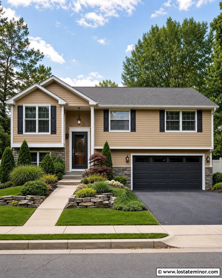 Sand House With Charcoal Storm Door - 30 Sand House Design With Storm Door Ideas
