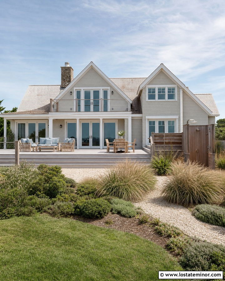Sand House With Coastal Backyard - 30 Sand House Design With Backyard Ideas