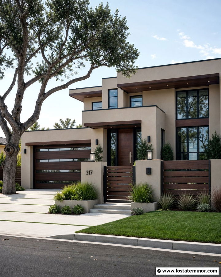 Sand House With Concrete And Wood Fence - 30 Sand House Design With Fence Ideas