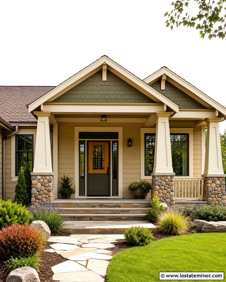 Sand House With Craftsman Storm Door - 30 Sand House Design With Storm Door Ideas