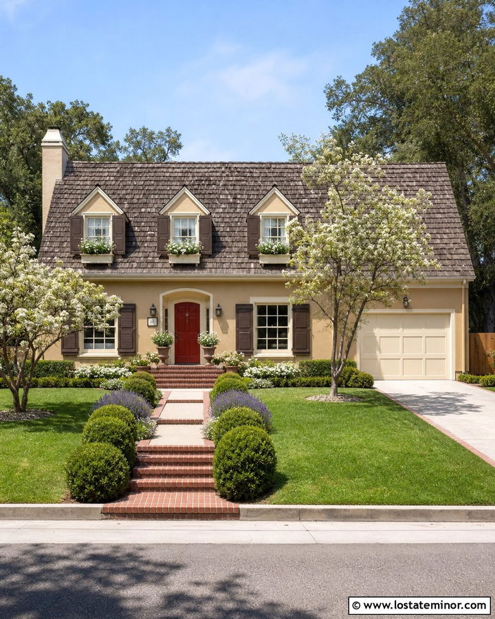 Sand House With Cream Trim And Brown Shingles - 30 Sand House Design With Shingles Ideas
