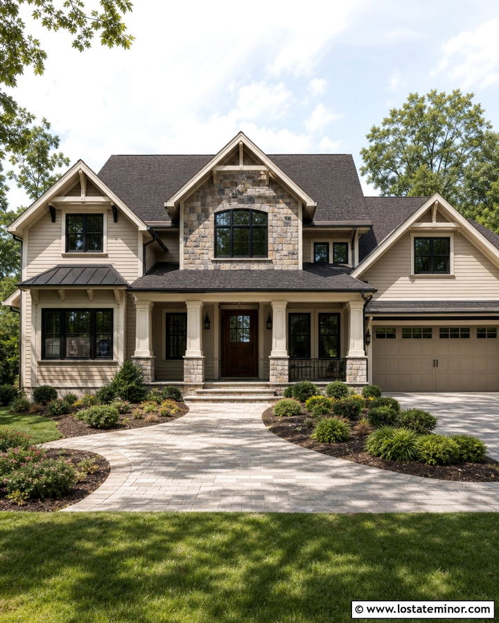 Sand House With Cross Gable Roof - 30 Sand House Design With Roof Ideas