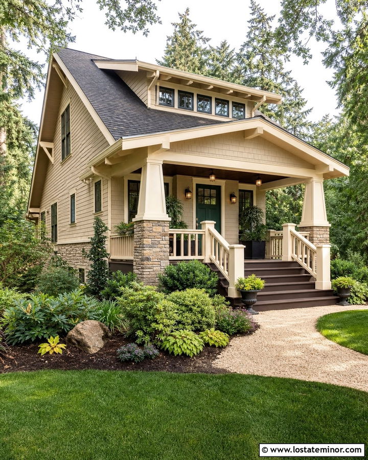 Sand House With Dark Brown Deck - 30 Sand House Design With Deck Ideas