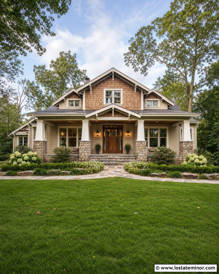 Sand House With Dark Walnut Porch Ceiling - 30 Sand House Design With Porch Ceiling Ideas