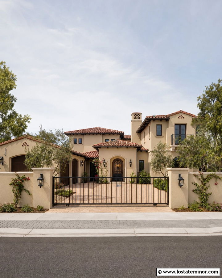 Sand House With Driveway Gate - 30 Sand House Design With Driveway Ideas