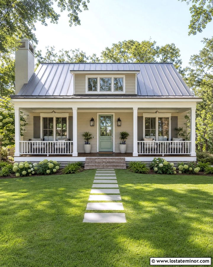 Sand House With Dutch Door And White Porch - 30 Sand House Design With Dutch Door Ideas