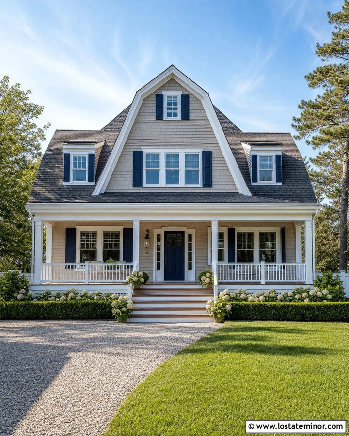 Sand House With Gambrel Roof Shingles - 30 Sand House Design With Shingles Ideas