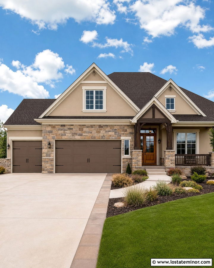 Sand House With Garage Wainscoting - 30 Sand House Design With Wainscoting Ideas