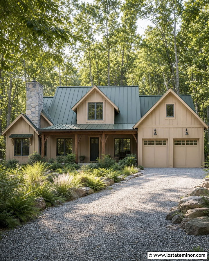 Sand House With Green Metal Roof - 30 Sand House Design With Roof Ideas