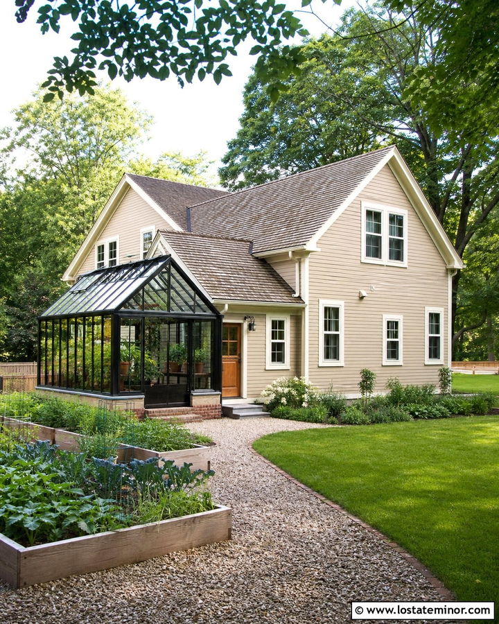 Sand House With Greenhouse Garden - 30 Sand House Design With Backyard Ideas