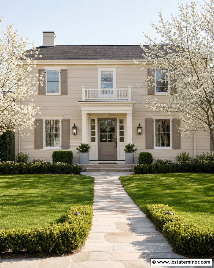 Sand House With Greige Dutch Door - 30 Sand House Design With Dutch Door Ideas