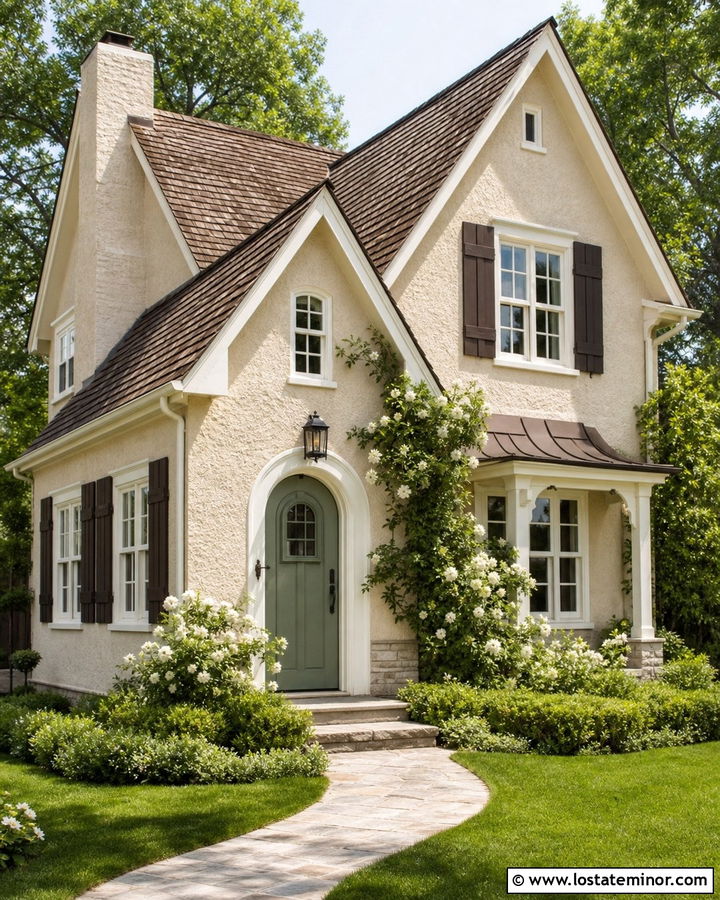 Sand House With Ivory Trim - 30 Sand House Design With Trim Ideas