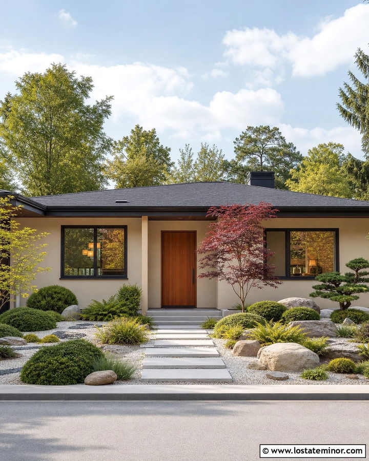 Sand House With Japanese Inspired Landscaping - 30 Sand House Design With Landscaping Ideas