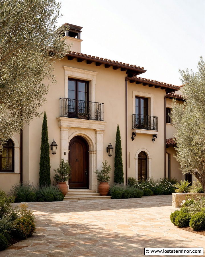 Sand House With Mahogany Entry Door - 30 Sand House Design With Entry Door Ideas