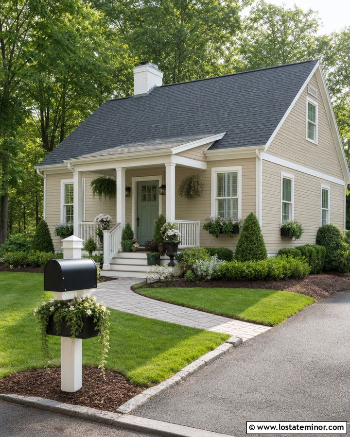Sand House With Mailbox Planter - 30 Sand House Design With Mailbox Ideas