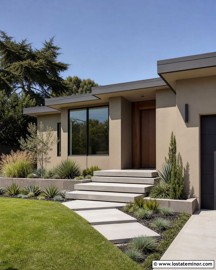 Sand House With Minimalist Platform Steps - 30 Sand House Design With Steps Ideas