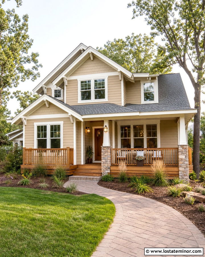 Sand House With Natural Cedar Deck - 30 Sand House Design With Deck Ideas