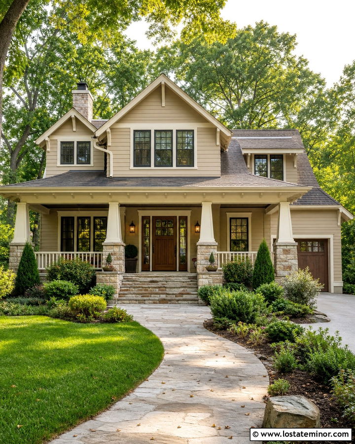 Sand House With Natural Stone Steps - 30 Sand House Design With Steps Ideas