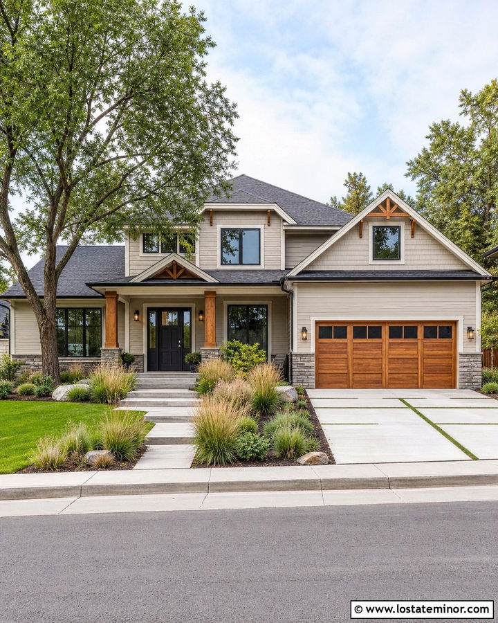 Sand House With Natural Wood Accents - 30 Sand House Design With Accents Ideas