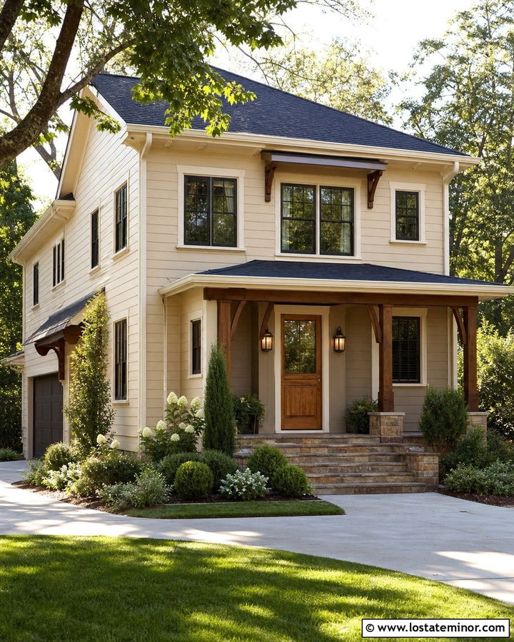 Sand House With Natural Wood Dutch Door - 30 Sand House Design With Dutch Door Ideas