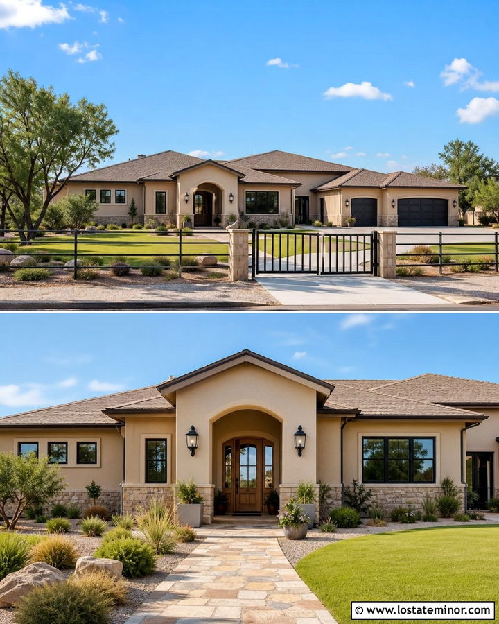 Sand House With Open Ranch Fence - 30 Sand House Design With Fence Ideas