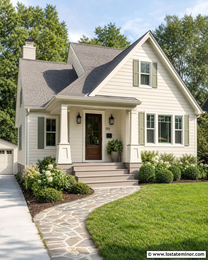 Sand House With Painted Concrete Steps - 30 Sand House Design With Steps Ideas