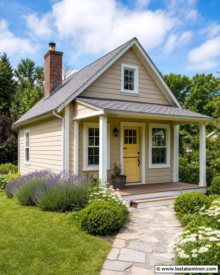 Sand House With Pale Yellow Dutch Door - 30 Sand House Design With Dutch Door Ideas