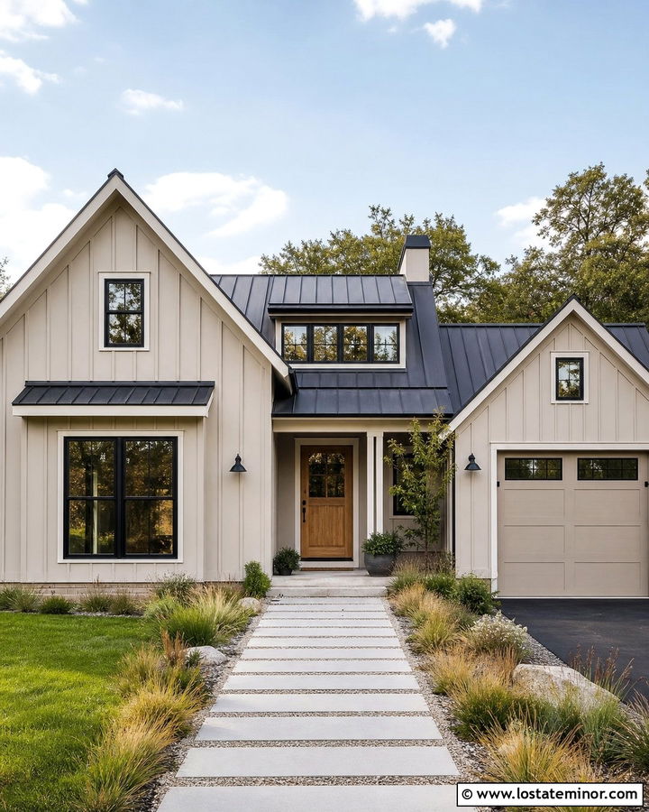 Sand House With Permeable Paver Walkway - 30 Sand House Design With Walkway Ideas