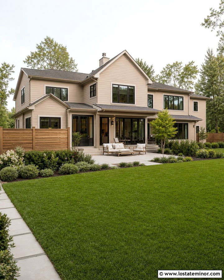 Sand House With Privacy Fence - 30 Sand House Design With Backyard Ideas
