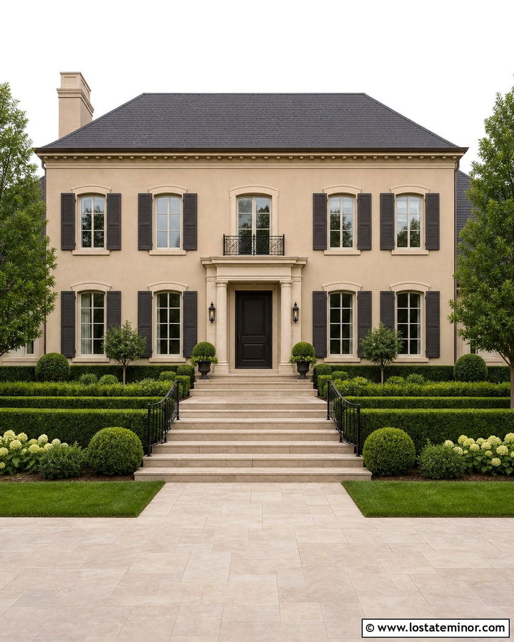 Sand House With Raised Panel Shutters - 30 Sand House Design With Shutters Ideas