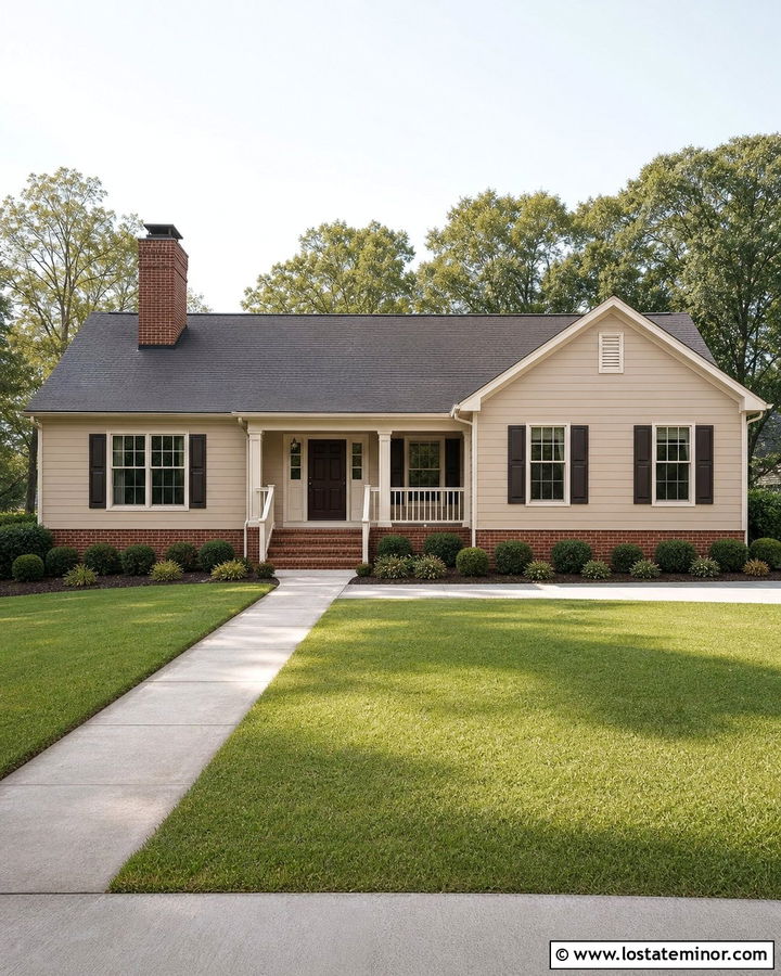 Sand House With Red Brick Accents - 30 Sand House Design With Accents Ideas