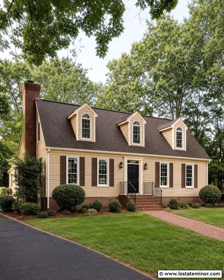 Sand House With Red Brick And Dormers - 30 Sand House Design With Dormers Ideas