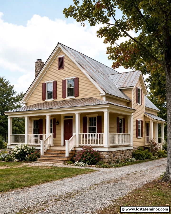 Sand House With Red Trim - 30 Sand House Design With Trim Ideas