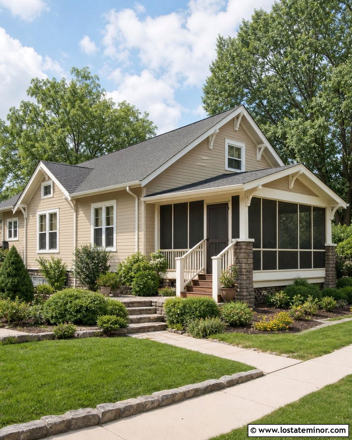 Sand House With Screened Deck - 30 Sand House Design With Deck Ideas
