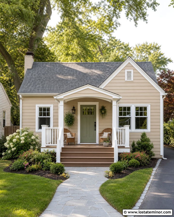Sand House With Small Front Deck - 30 Sand House Design With Deck Ideas
