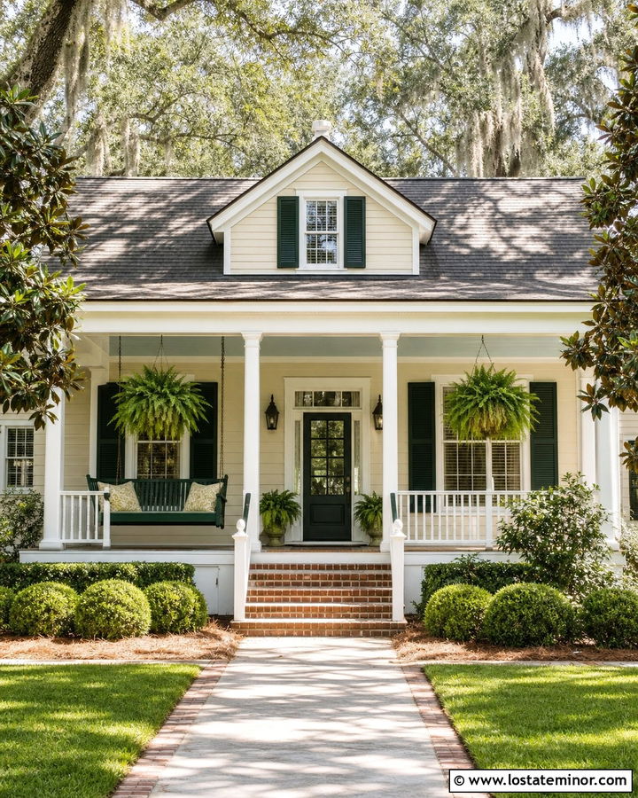 Sand House With Southern Porch Swing - 30 Sand House Design With Swing Ideas