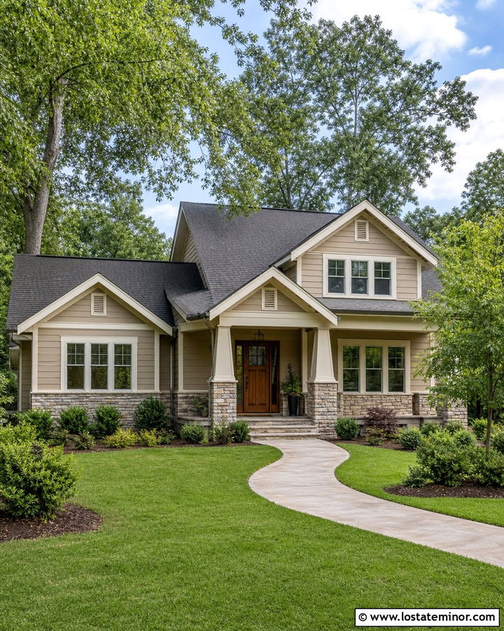 Sand House With Stacked Stone Wainscoting - 30 Sand House Design With Wainscoting Ideas